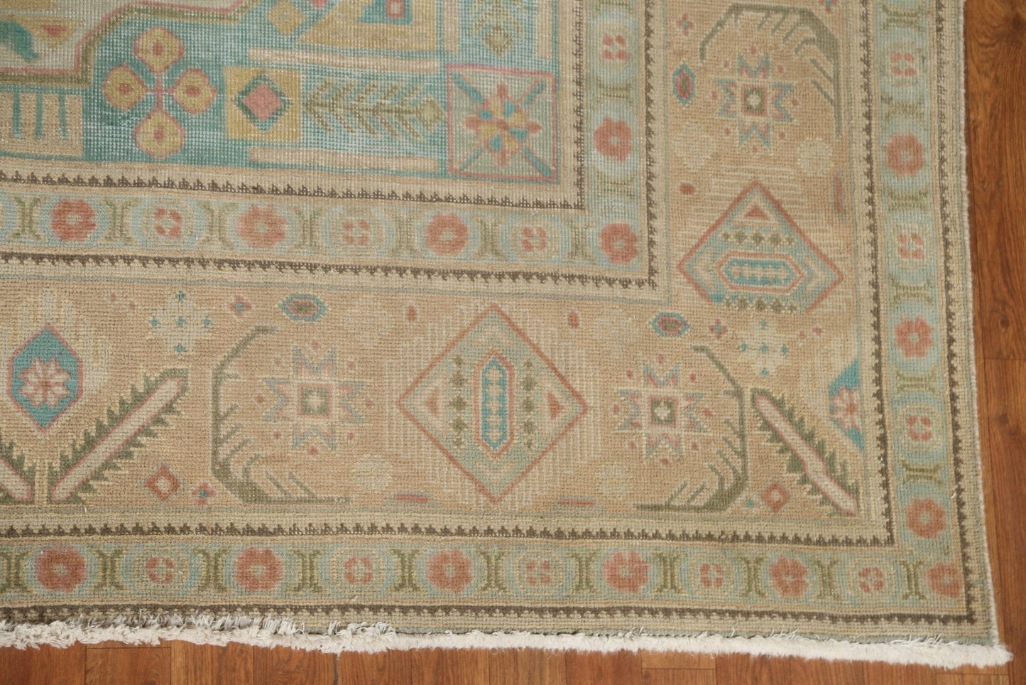 Distressed Over-Dyed Tabriz Persian Area Rug 10x13