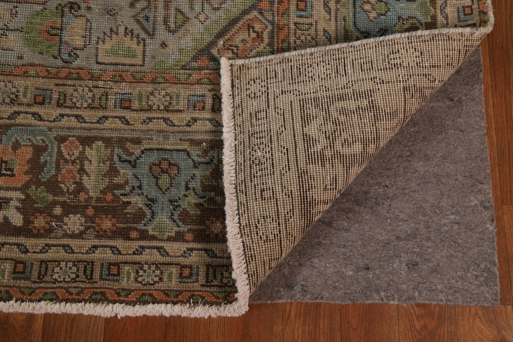 Distressed Over-Dyed Tabriz Persian Area Rug 7x9