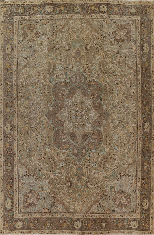 Vintage Tabriz Persian Area Rug 10x13