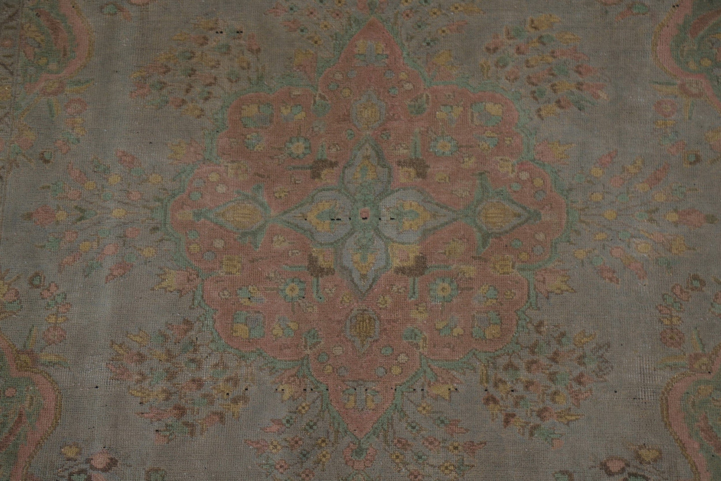 Distressed Over-Dyed Tabriz Persian Area Rug 6x9