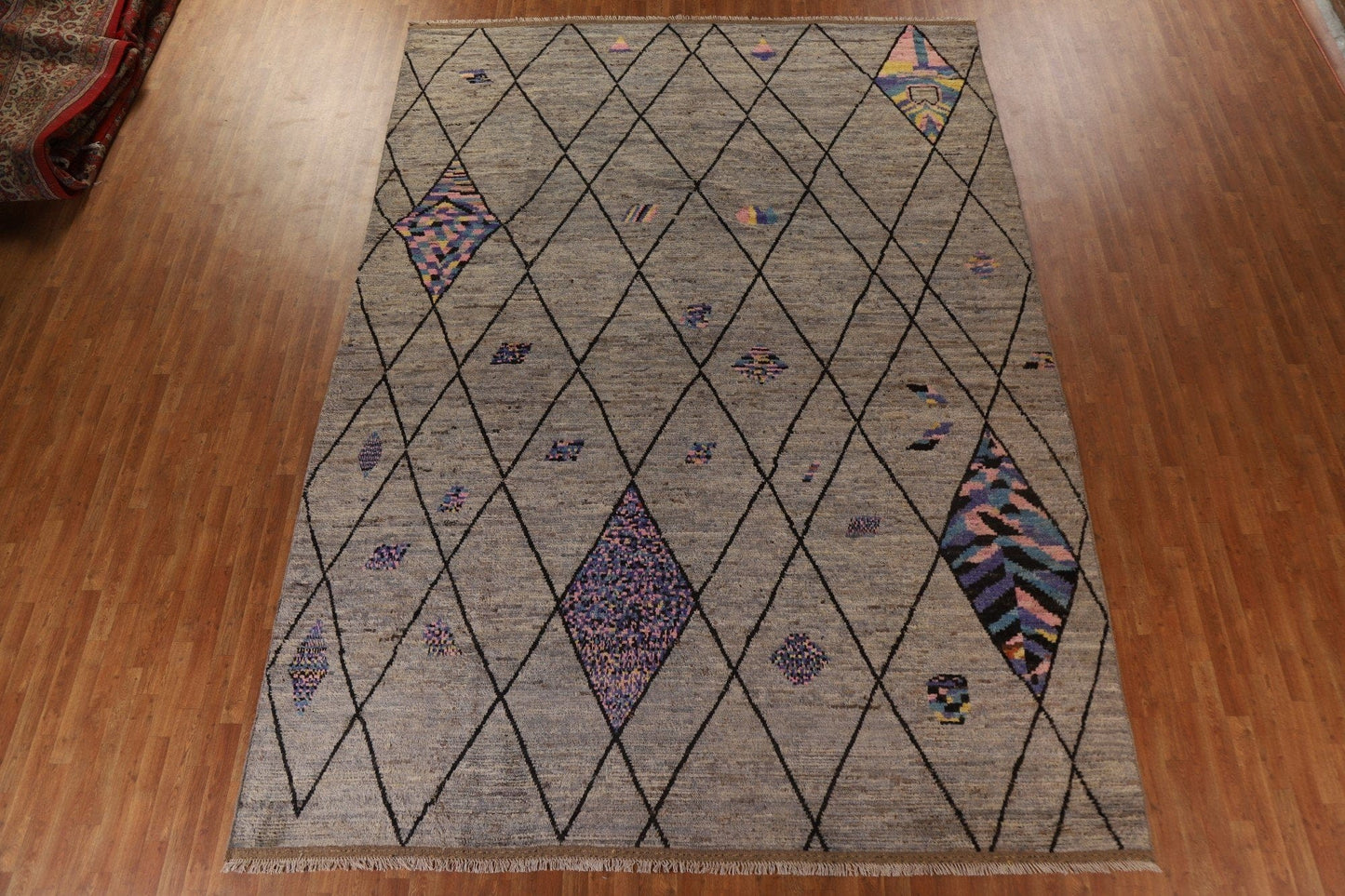 Trellis Moroccan Large Area Rug 10x14