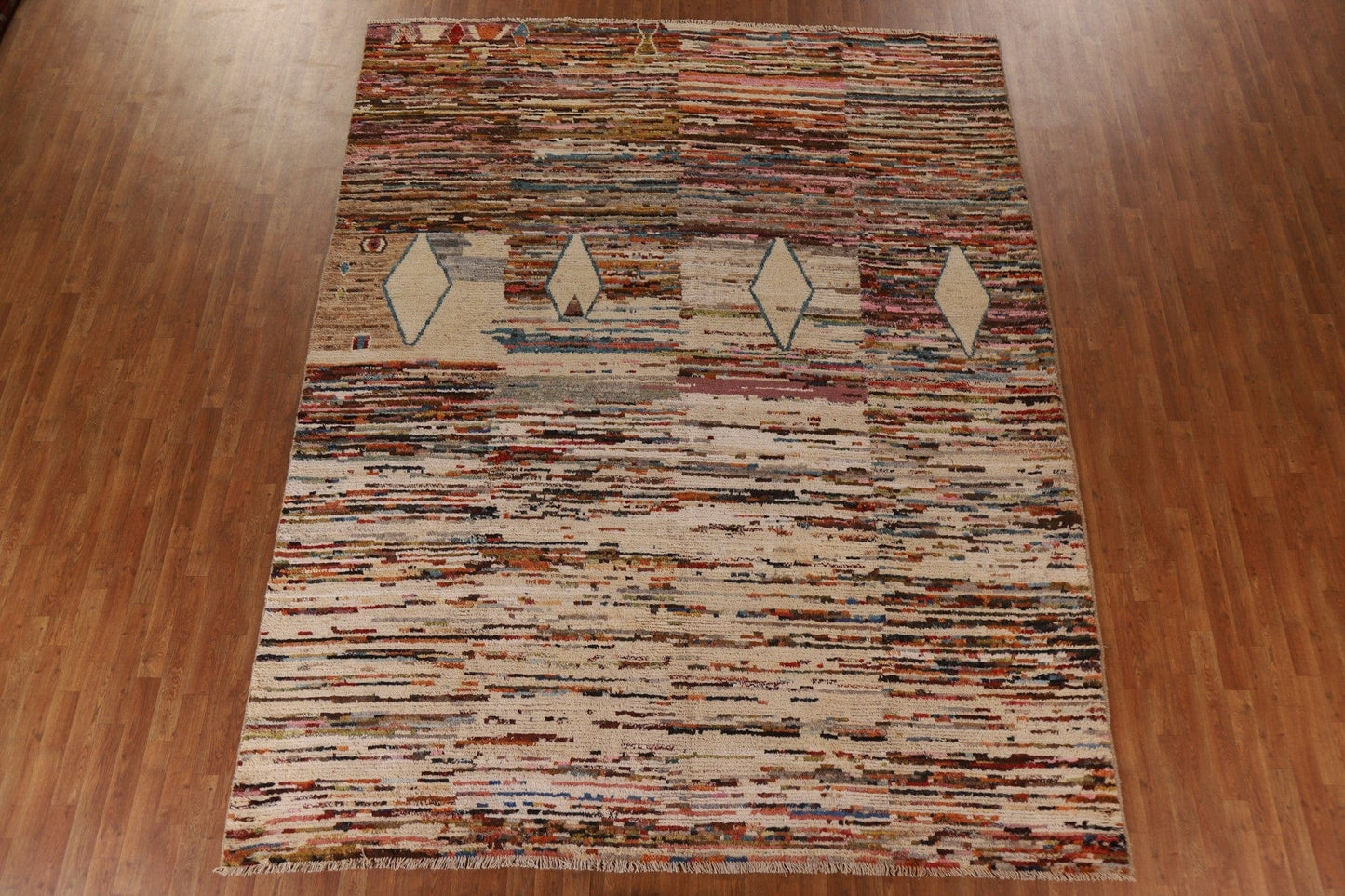 Striped Moroccan Oriental Area Rug 9x12