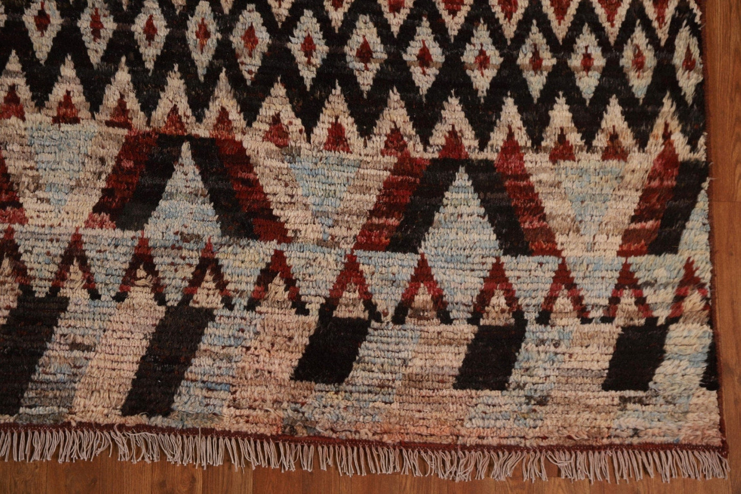 Tribal Moroccan Wool Area Rug 9x12