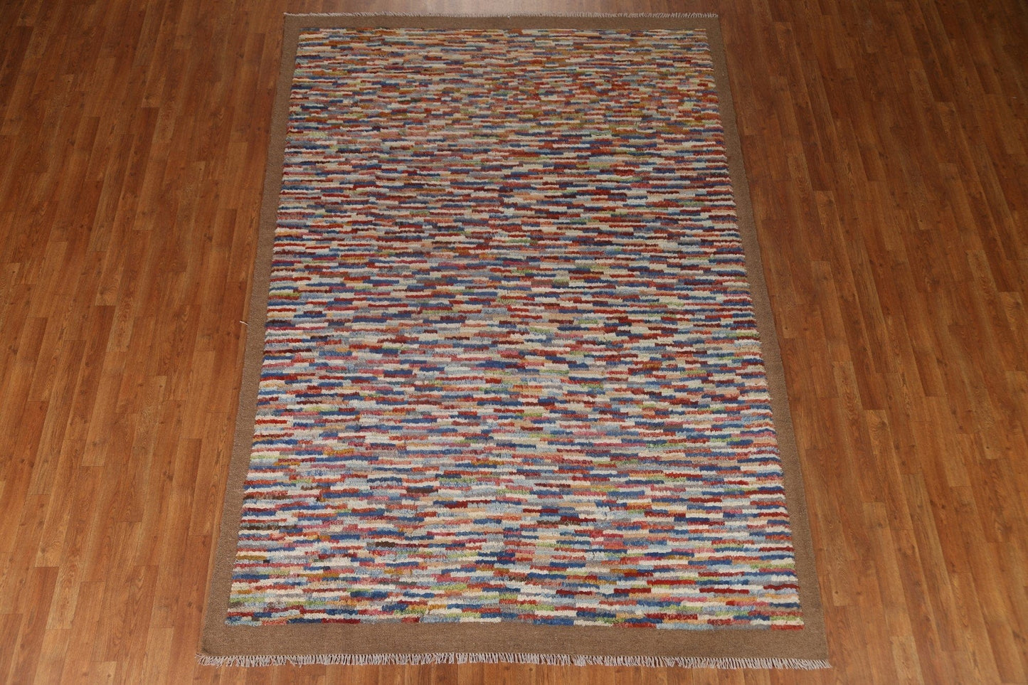 Striped Moroccan Oriental Area Rug 7x9