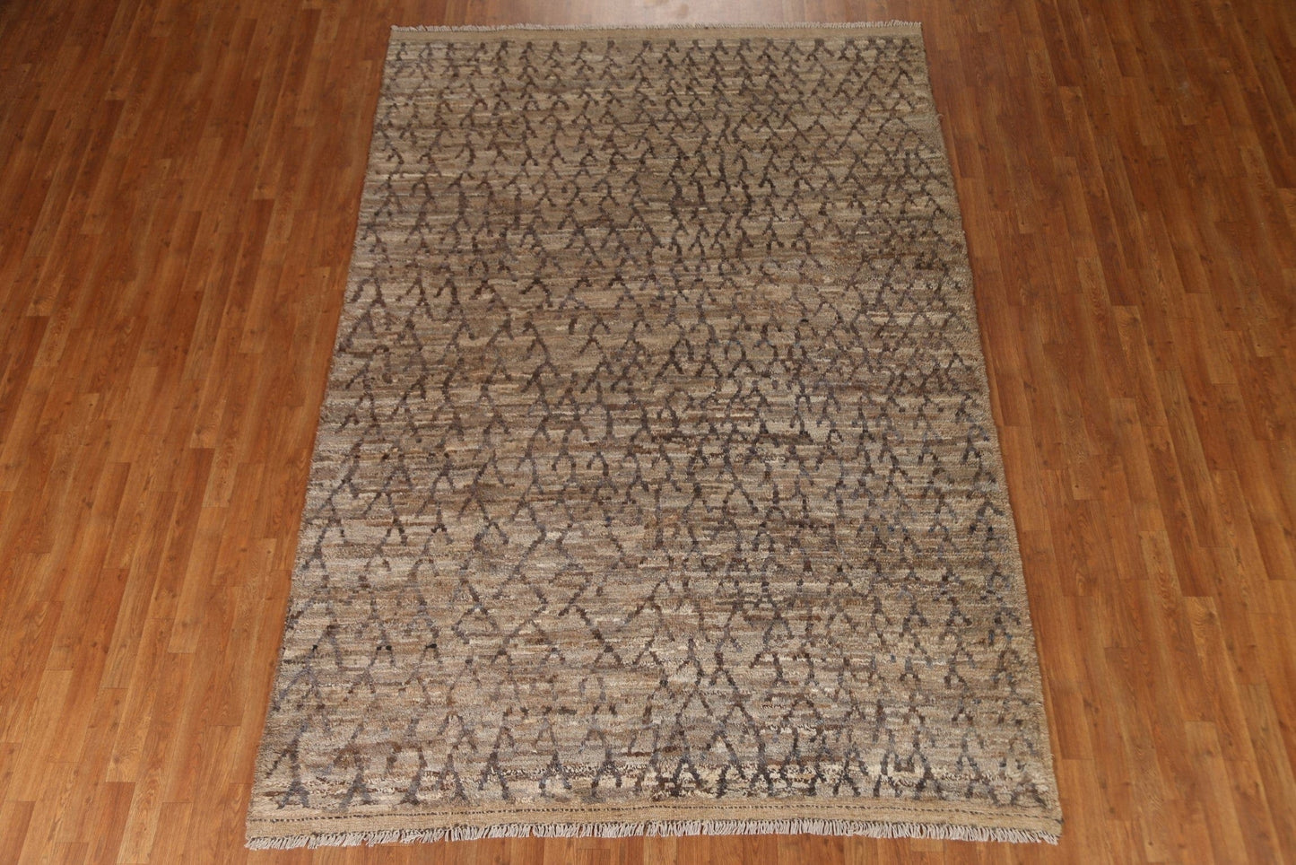 Brown Moroccan Oriental Area Rug 7x10