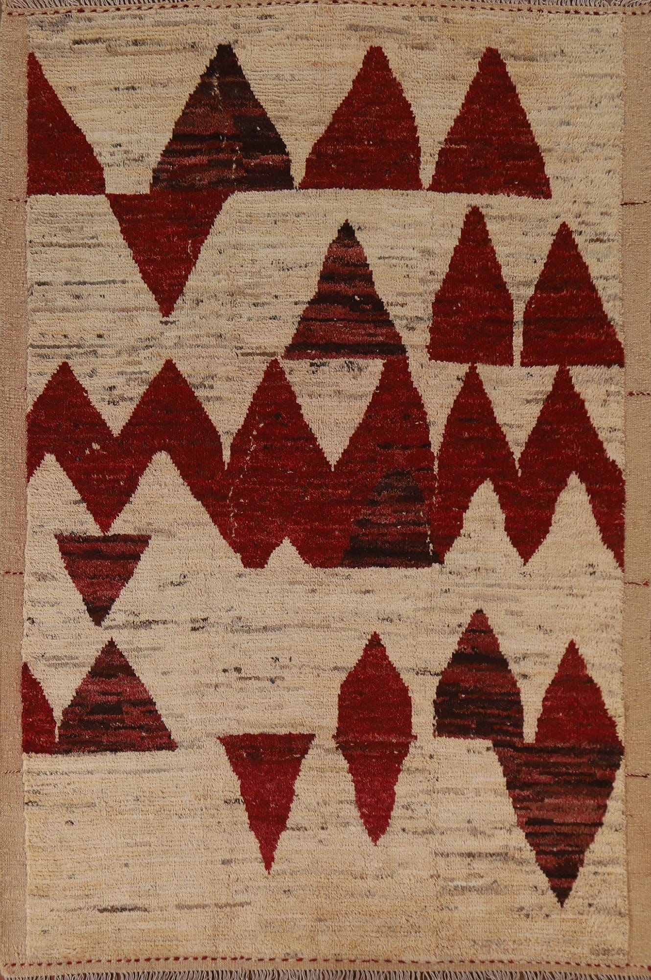 Geometric Moroccan Wool Area Rug 6x8