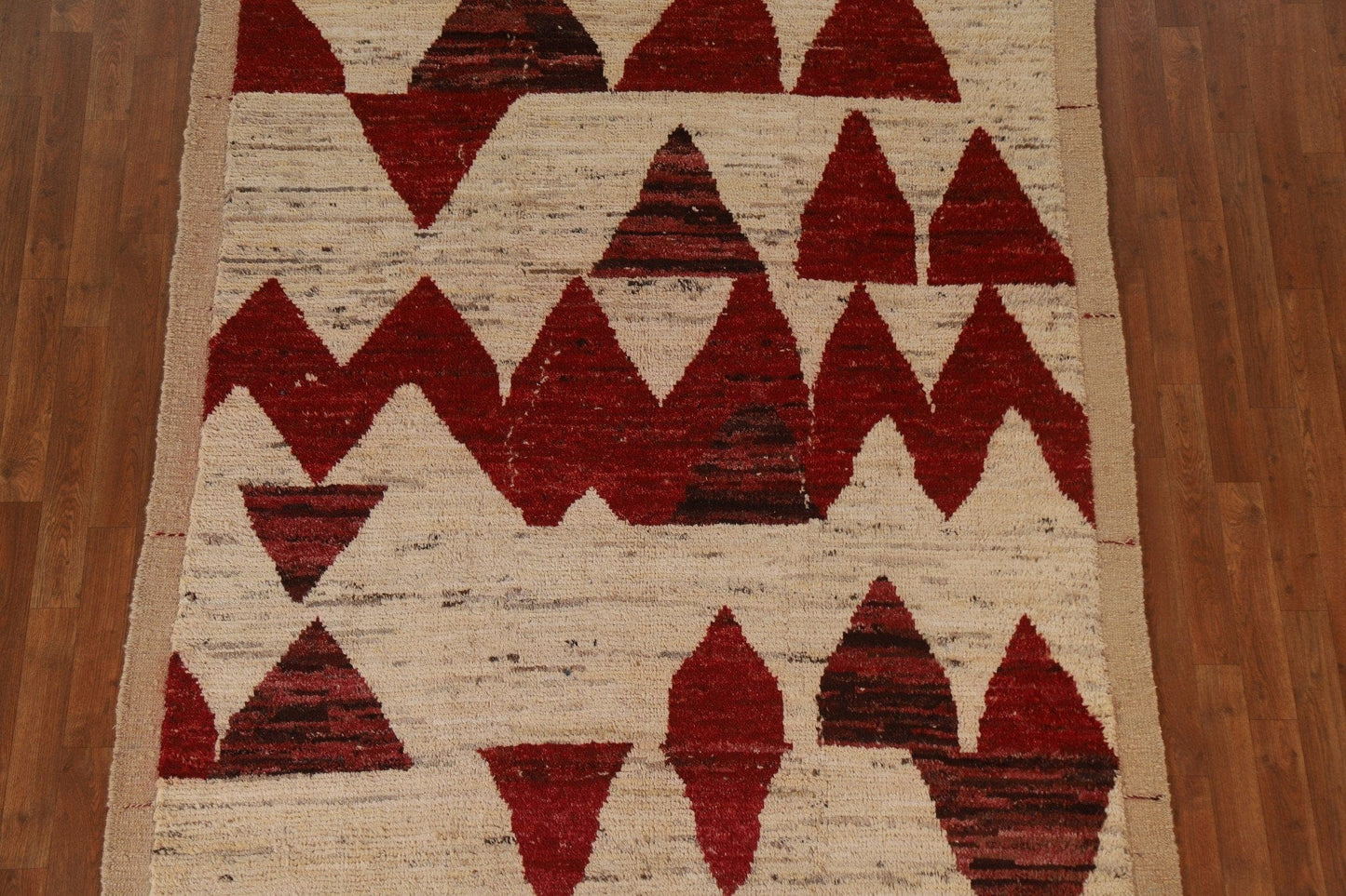 Geometric Moroccan Wool Area Rug 6x8