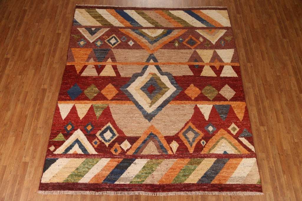 Geometric Wool Moroccan Area Rug 8x10