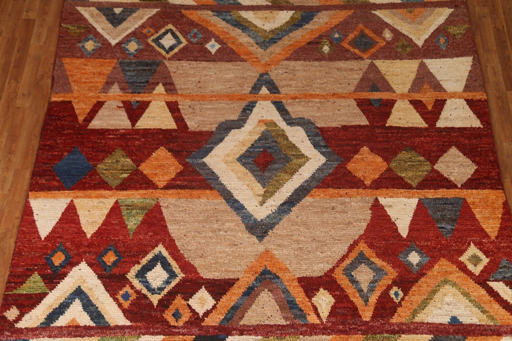 Geometric Wool Moroccan Area Rug 8x10