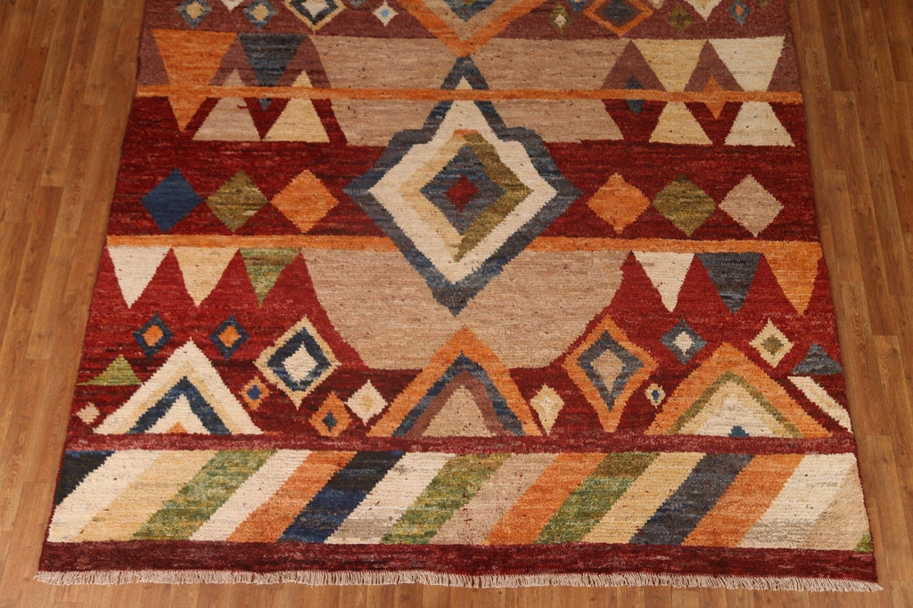 Geometric Wool Moroccan Area Rug 8x10