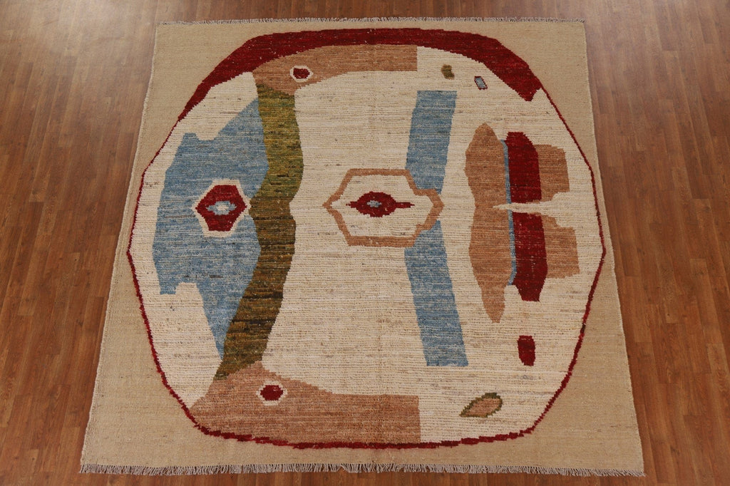 Handmade Moroccan Square Area Rug 8x8