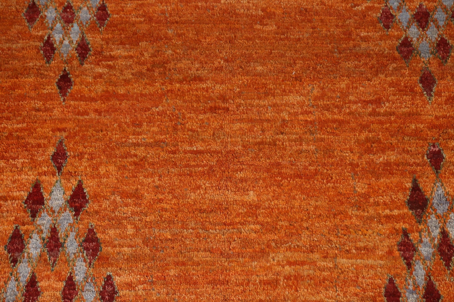 Orange Moroccan Oriental Area Rug 7x9