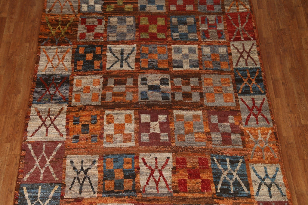 All-Over Wool Moroccan Area Rug 7x10