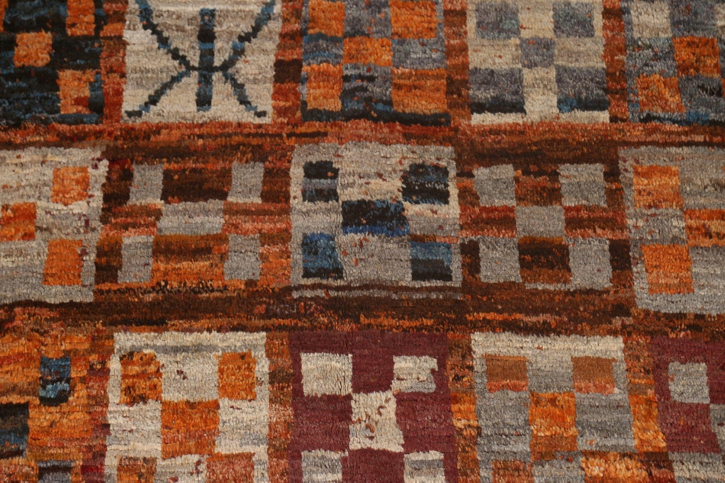 All-Over Wool Moroccan Area Rug 7x10