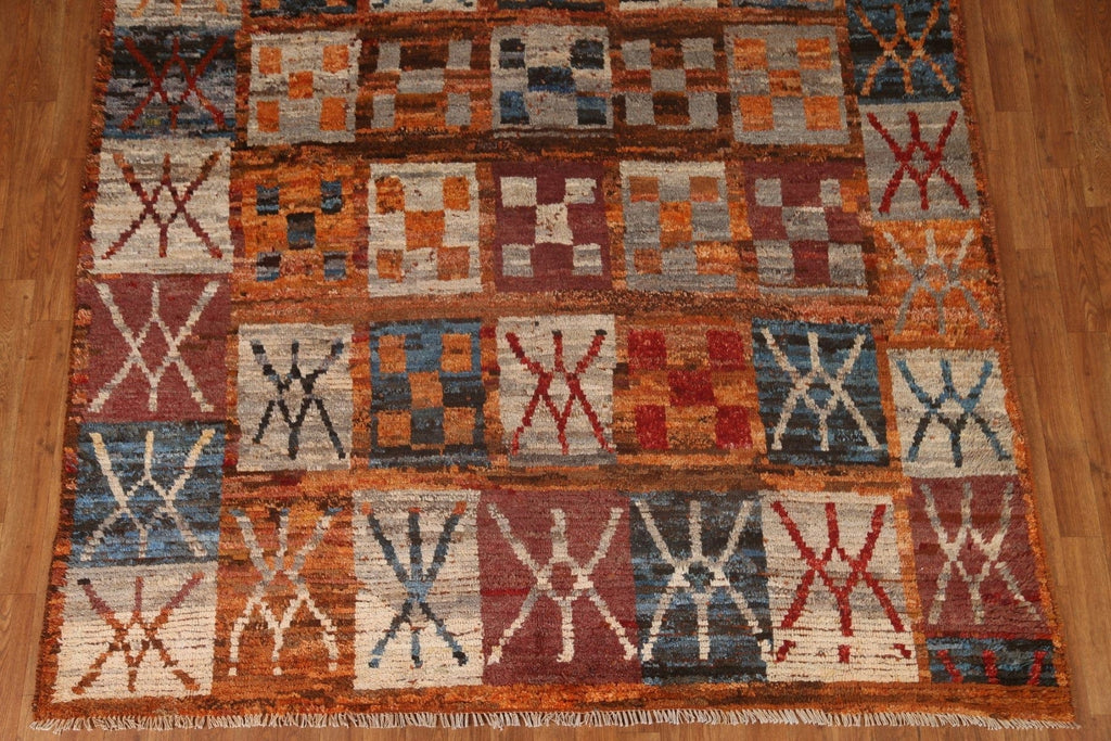 All-Over Wool Moroccan Area Rug 7x10