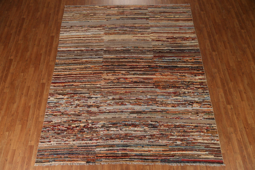 Striped Moroccan Oriental Area Rug 8x10