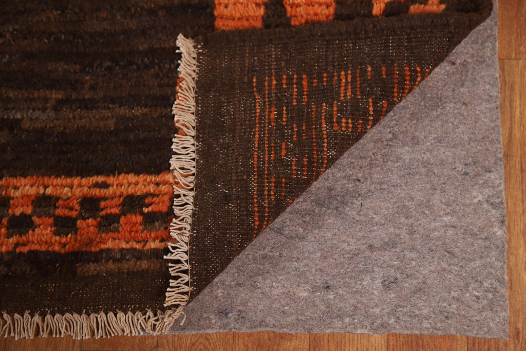 Geometric Moroccan Brown Large Rug 12x18