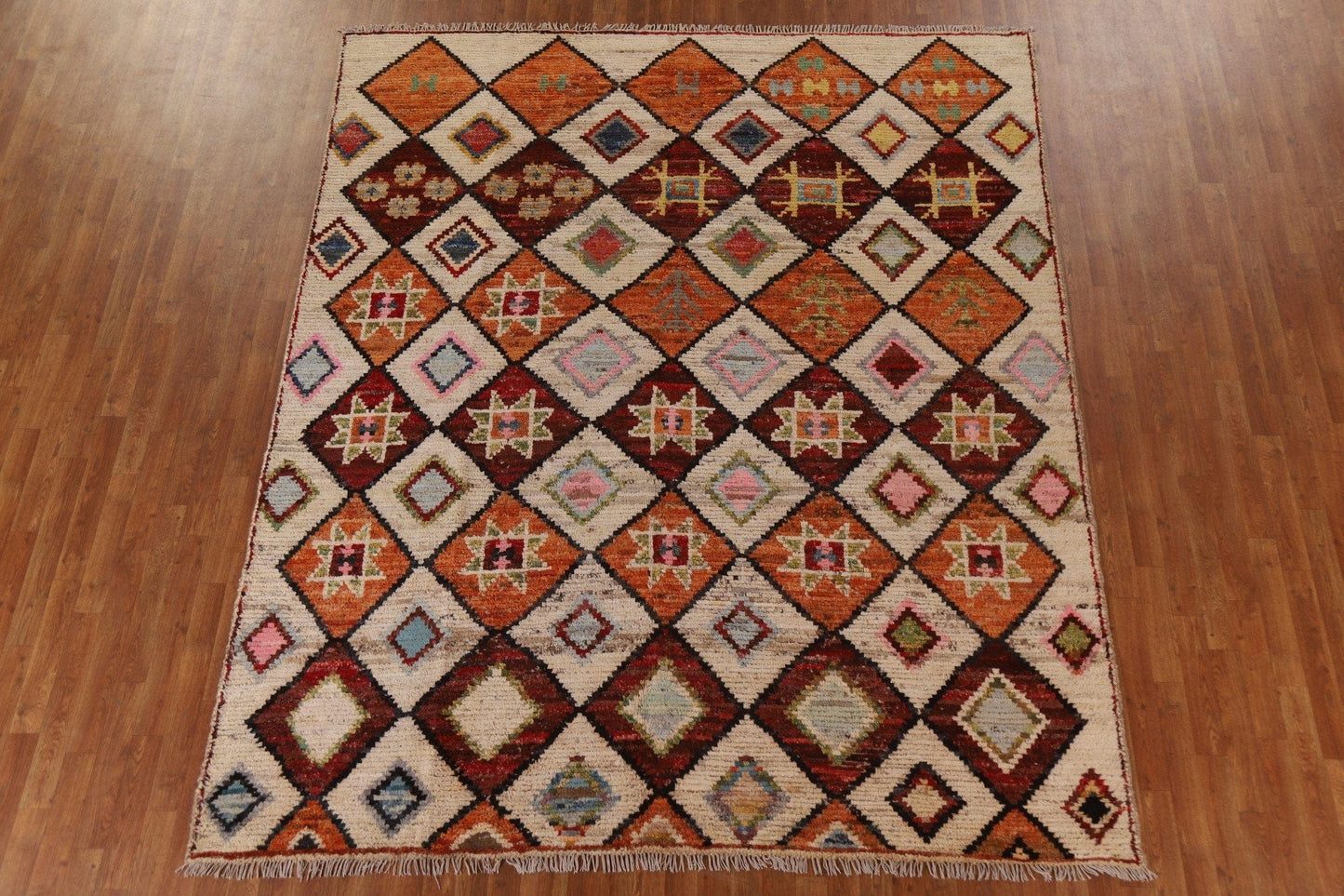 All-Over Moroccan Geometric Area Rug 8x10