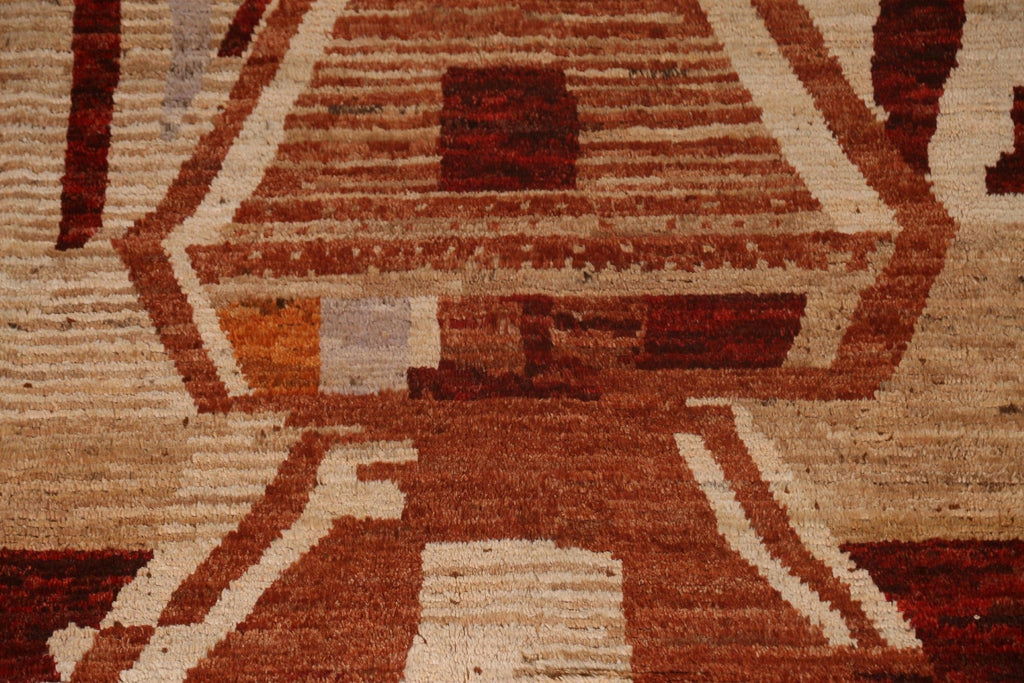 Hand-Knotted Wool Moroccan Area Rug 7x10