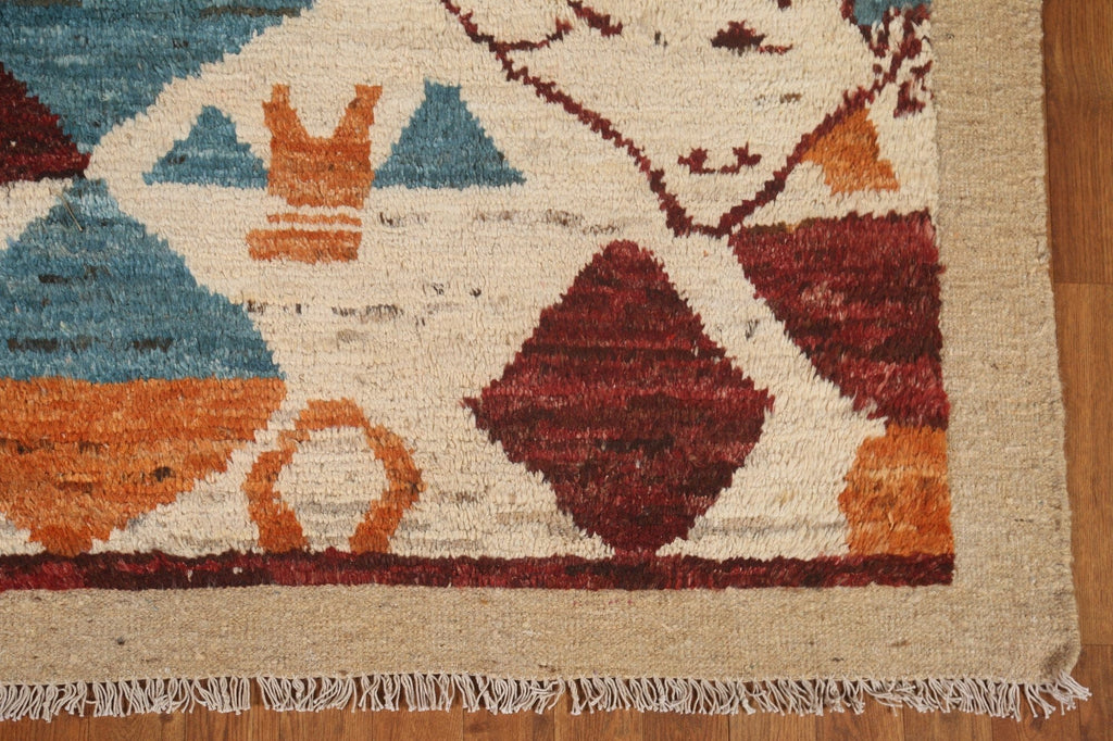 Tribal Moroccan Oriental Area Rug 7x10