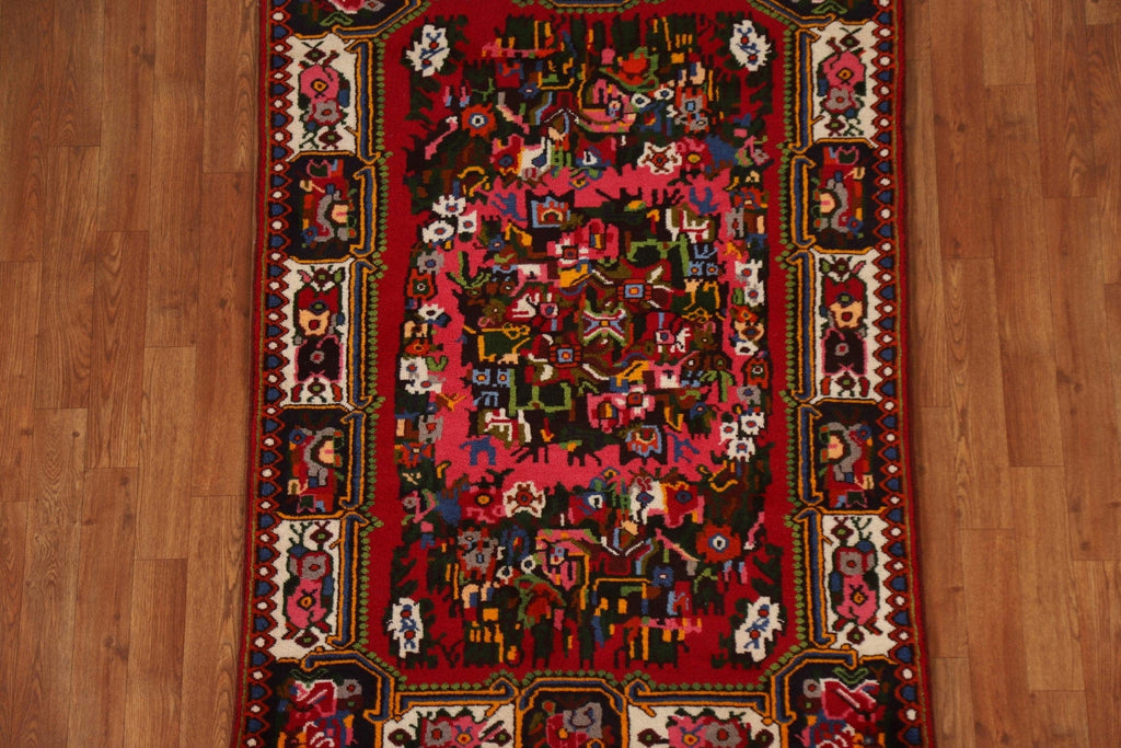 Hand-Knotted Bakhtiari Persian Area Rug 4x5