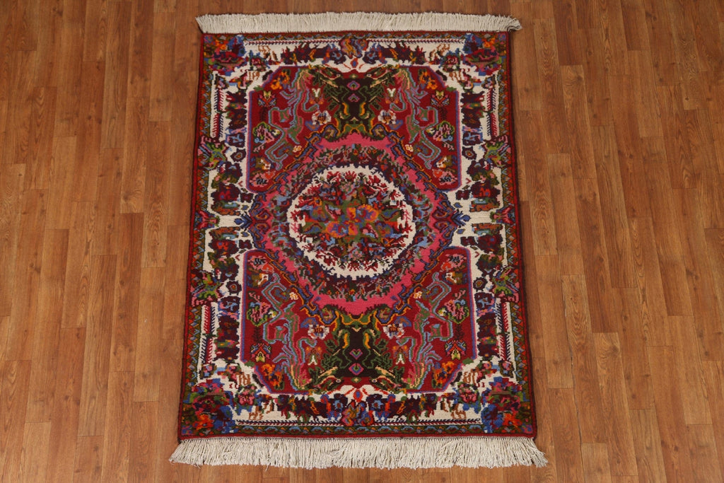 Handmade Bakhtiari Persian Area Rug 4x5