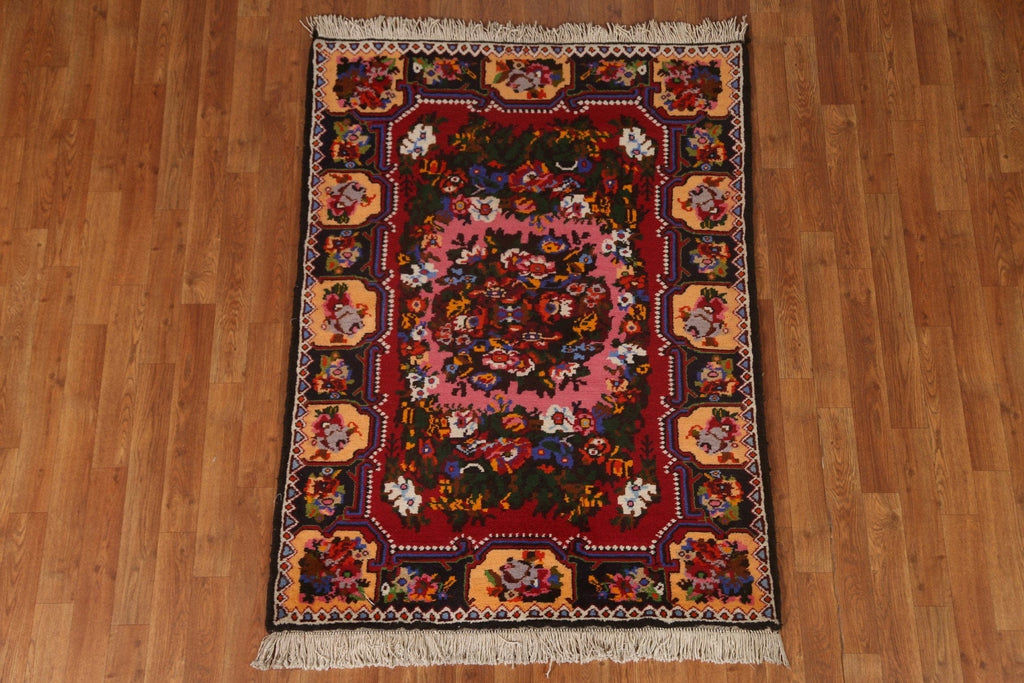 Wool Bakhtiari Persian Area Rug 4x5