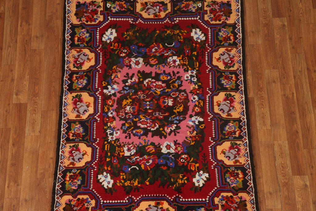 Wool Bakhtiari Persian Area Rug 4x5