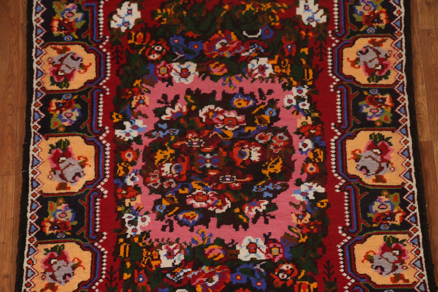 Wool Bakhtiari Persian Area Rug 4x5