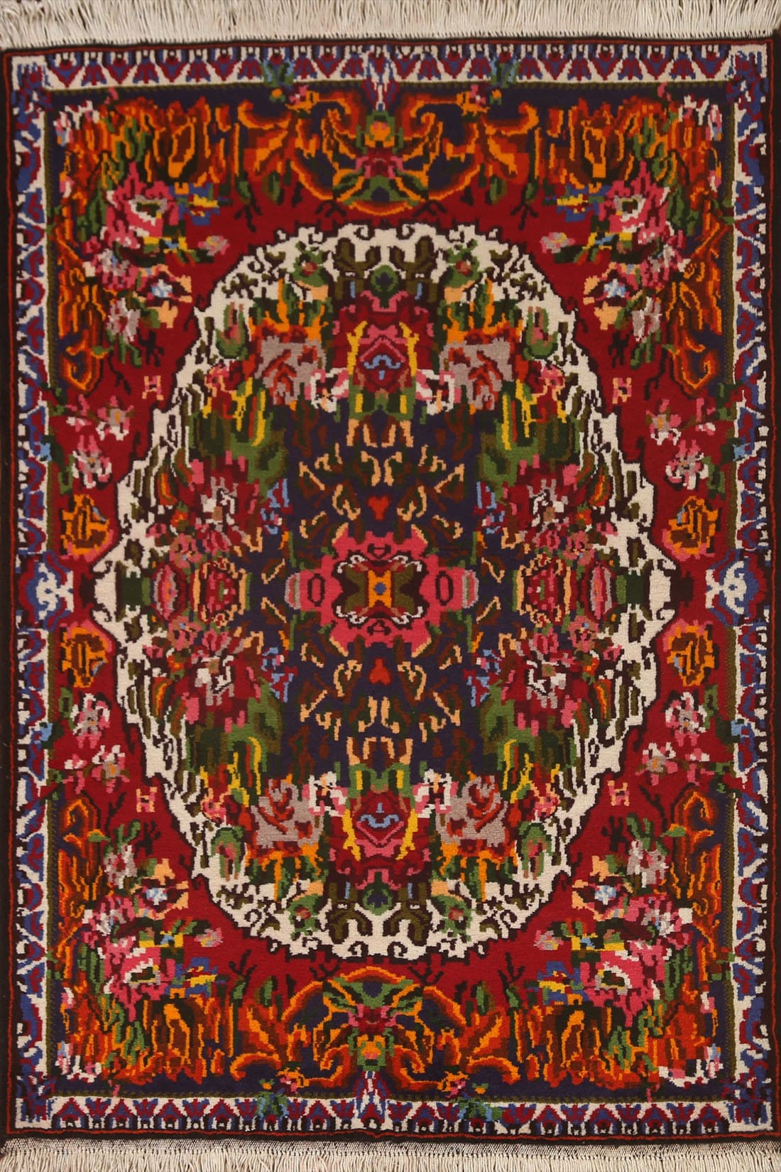 Victorian Style Bakhtiari Persian Area Rug 4x5