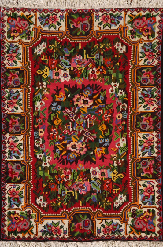 Floral Bakhtiari Persian Area Rug 4x5