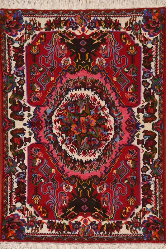 Floral Bakhtiari Persian Area Rug 4x5