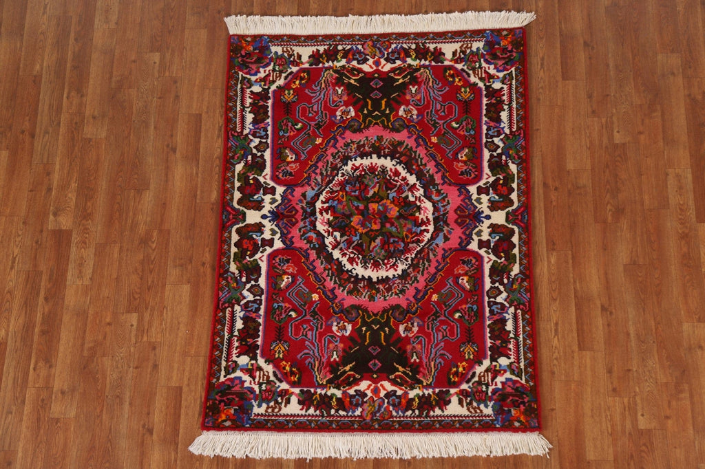 Floral Bakhtiari Persian Area Rug 4x5