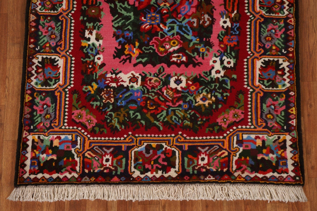 Hand-Knotted Wool Bakhtiari Persian Area Rug 4x5