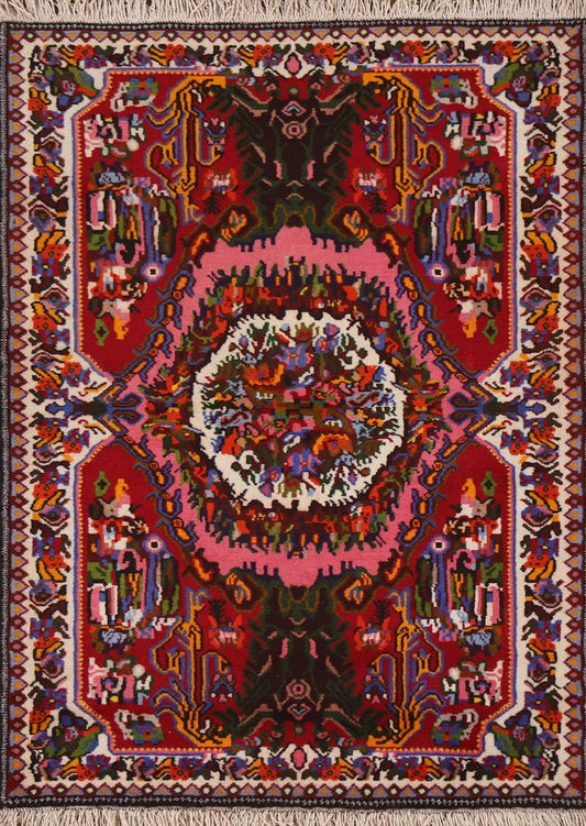 Victorian Style Bakhtiari Persian Area Rug 4x5