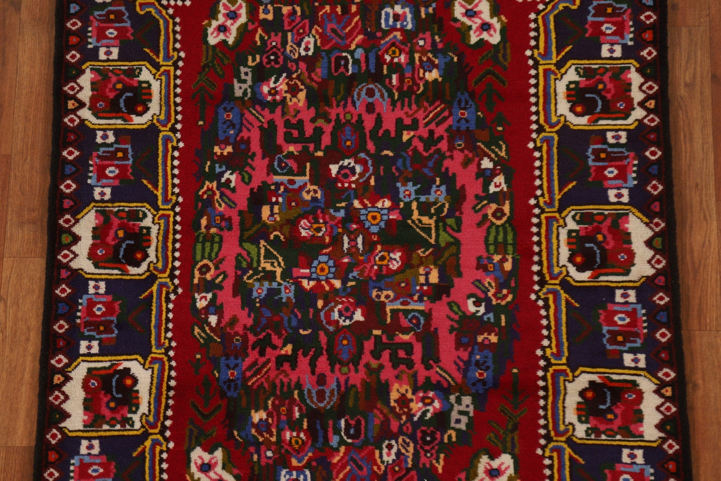 Floral Bakhtiari Persian Area Rug 4x5