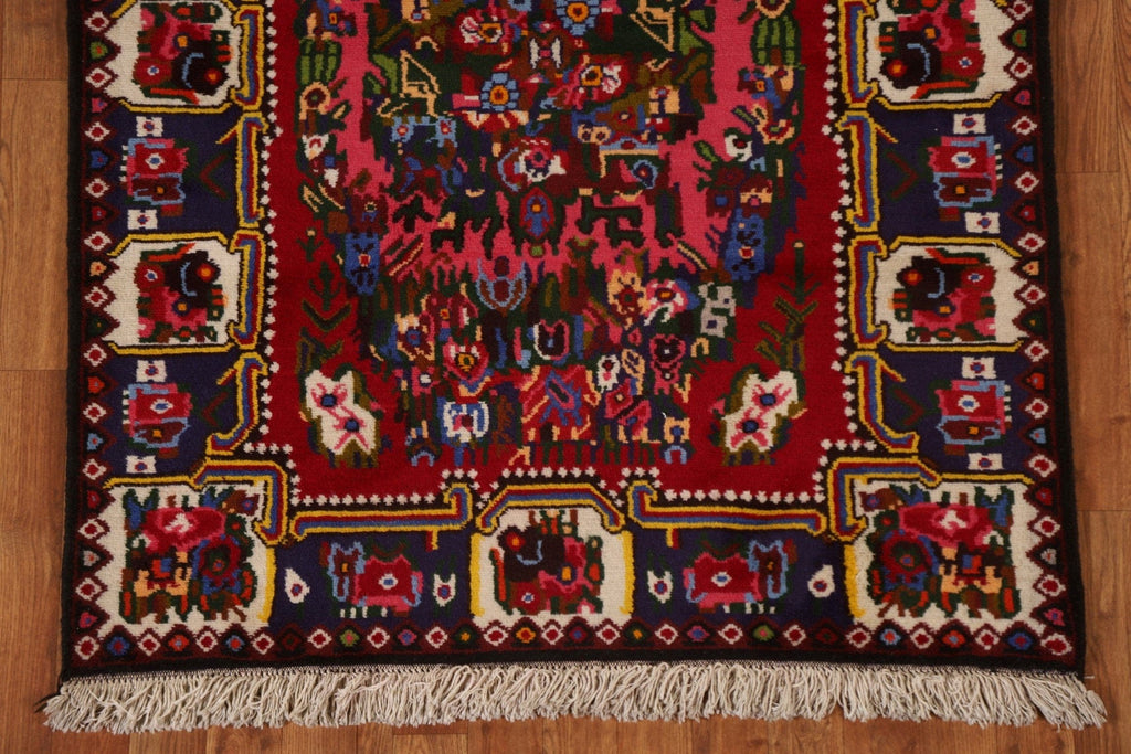 Floral Bakhtiari Persian Area Rug 4x5