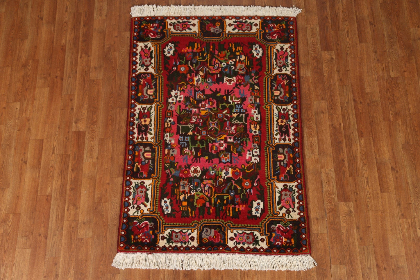 Victorian Style Bakhtiari Persian Area Rug 4x5