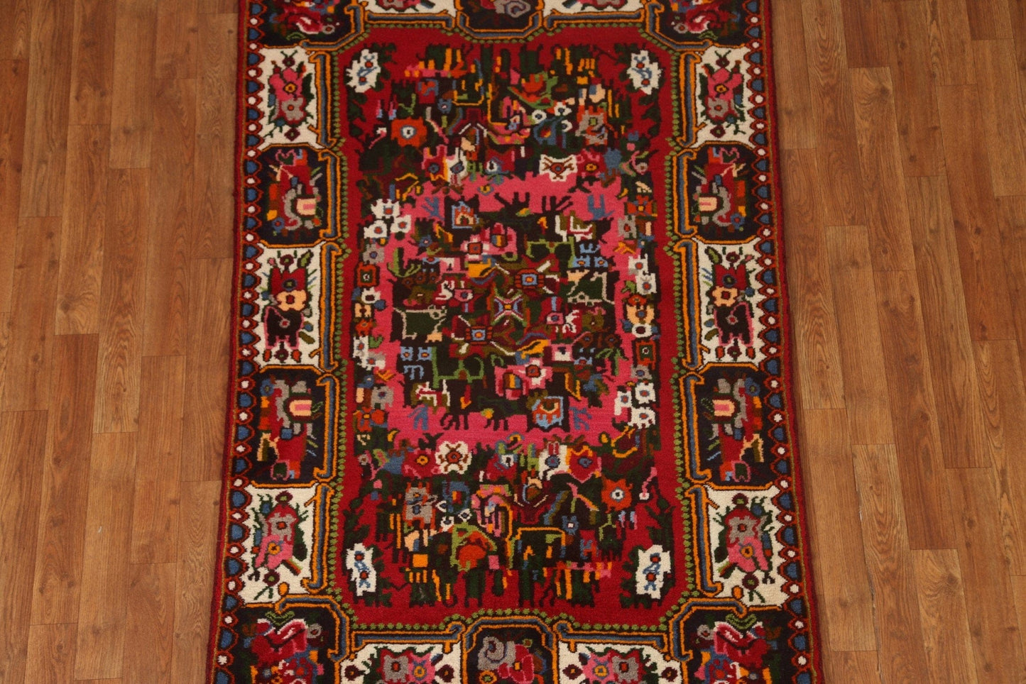 Victorian Style Bakhtiari Persian Area Rug 4x5