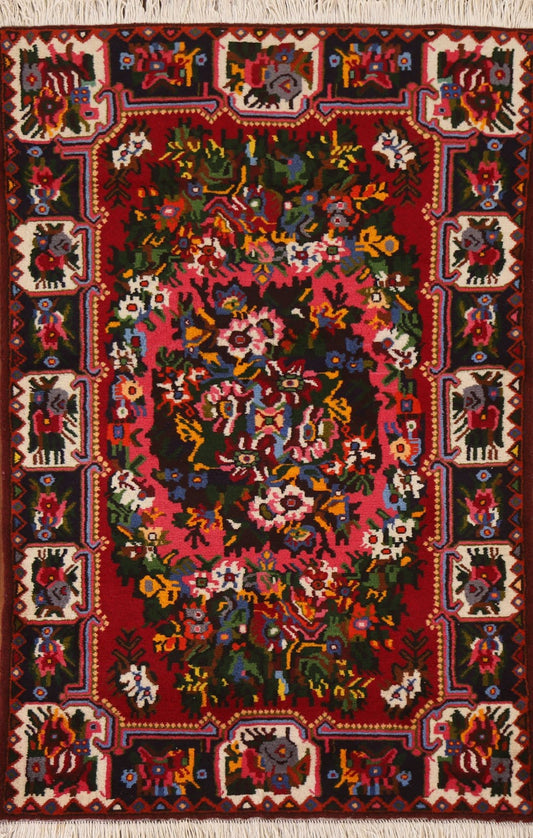 Floral Bakhtiari Persian Area Rug 4x5