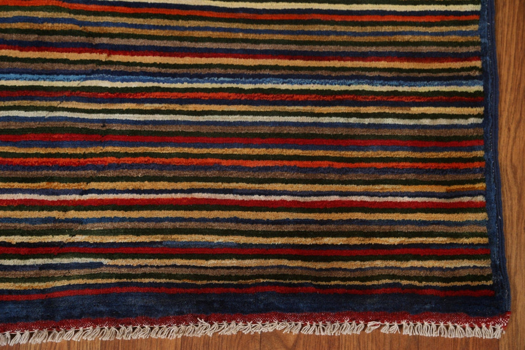 Modern Gabbeh Kashkoli Wool Area Rug 3x5