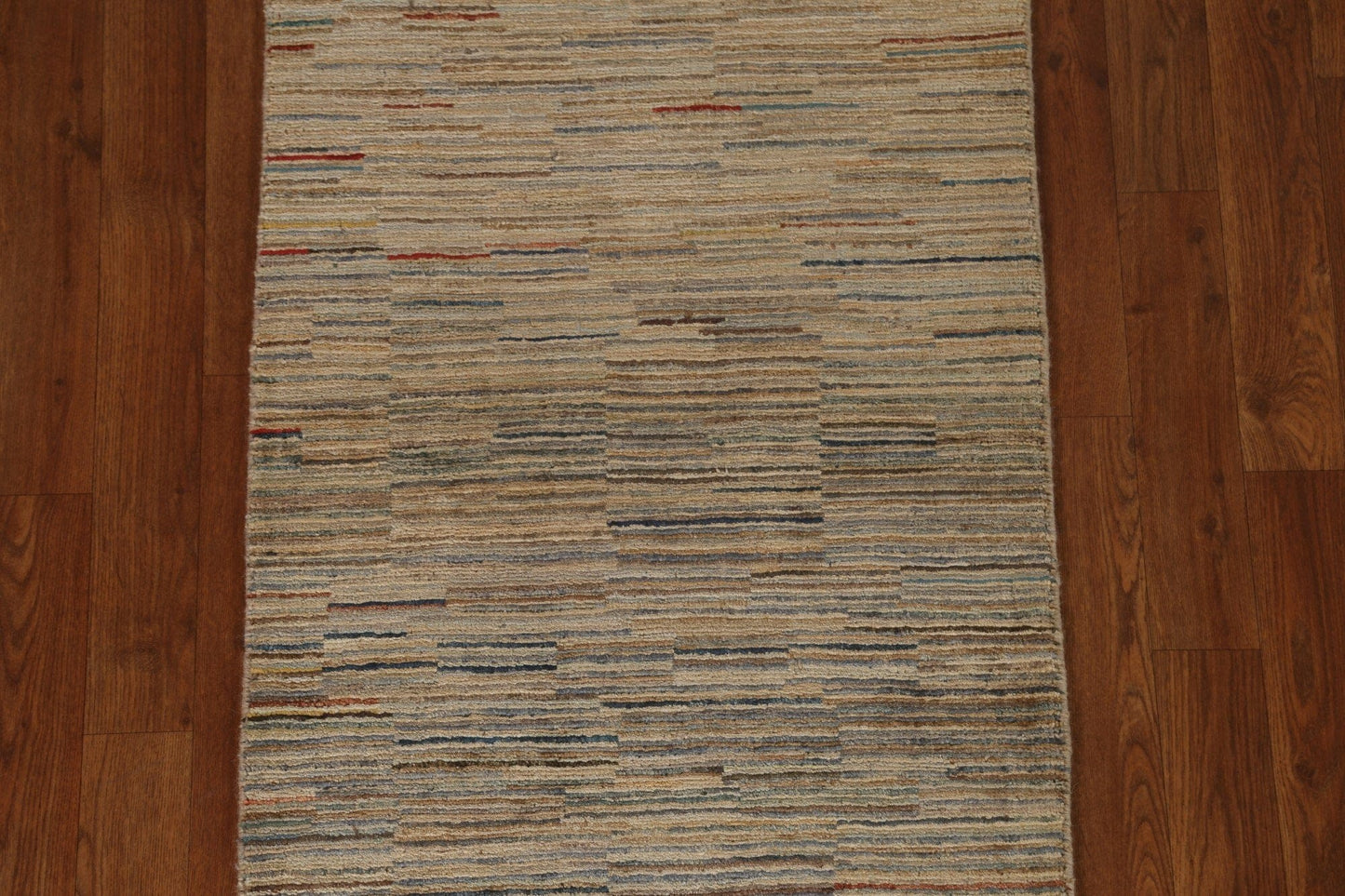 Wool Gabbeh Kashkoli Striped Runner Rug 2x6