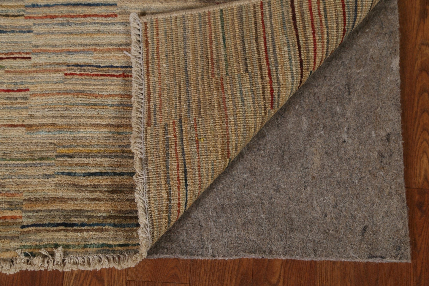 Wool Gabbeh Kashkoli Striped Runner Rug 2x6