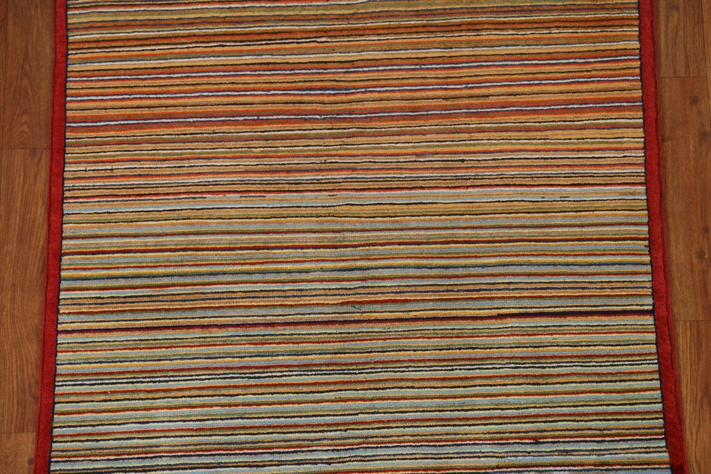 Striped Gabbeh Kashkoli Oriental Area Rug 3x5