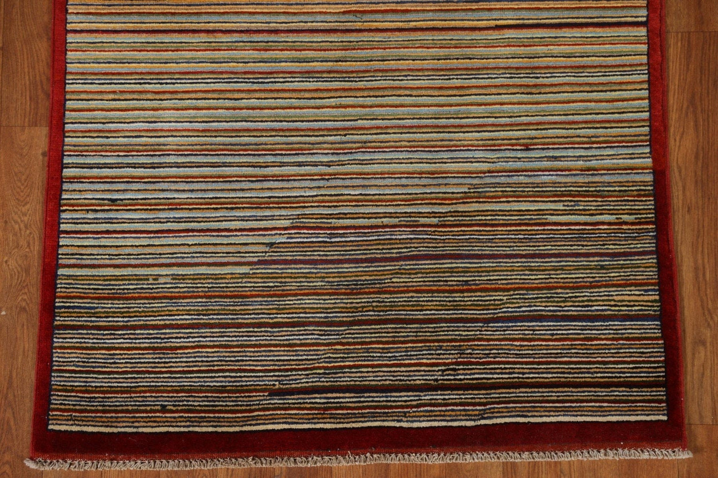 Striped Gabbeh Kashkoli Oriental Area Rug 3x5