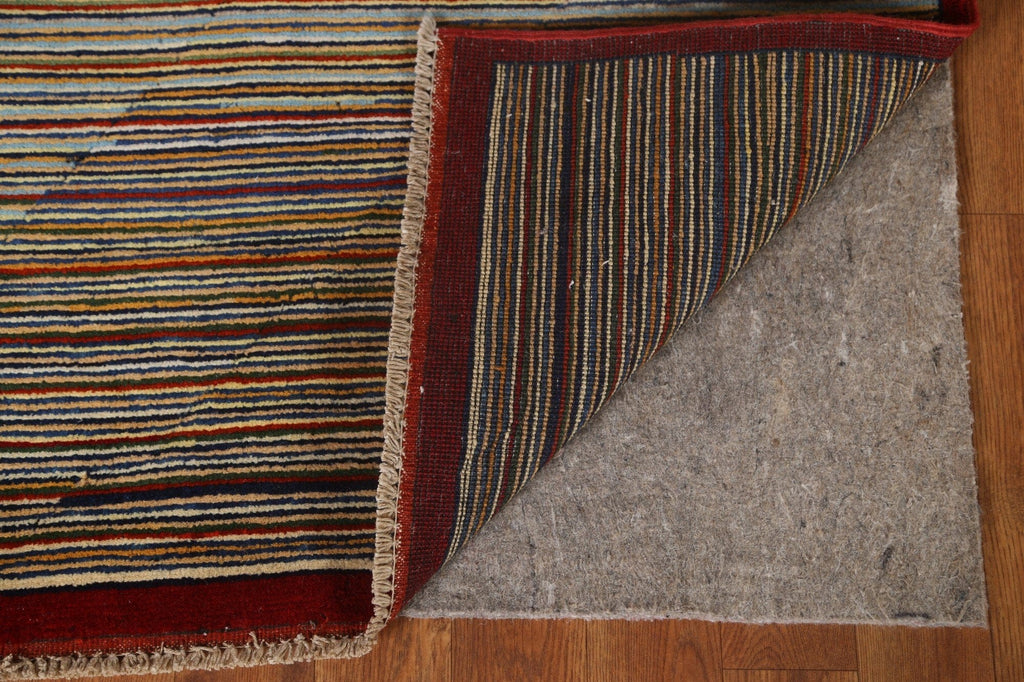 Striped Gabbeh Kashkoli Oriental Area Rug 3x5