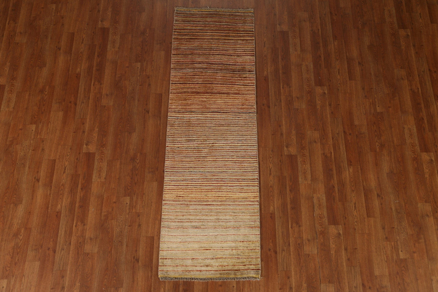 Striped Gabbeh Kashkoli Runner Rug 2x6