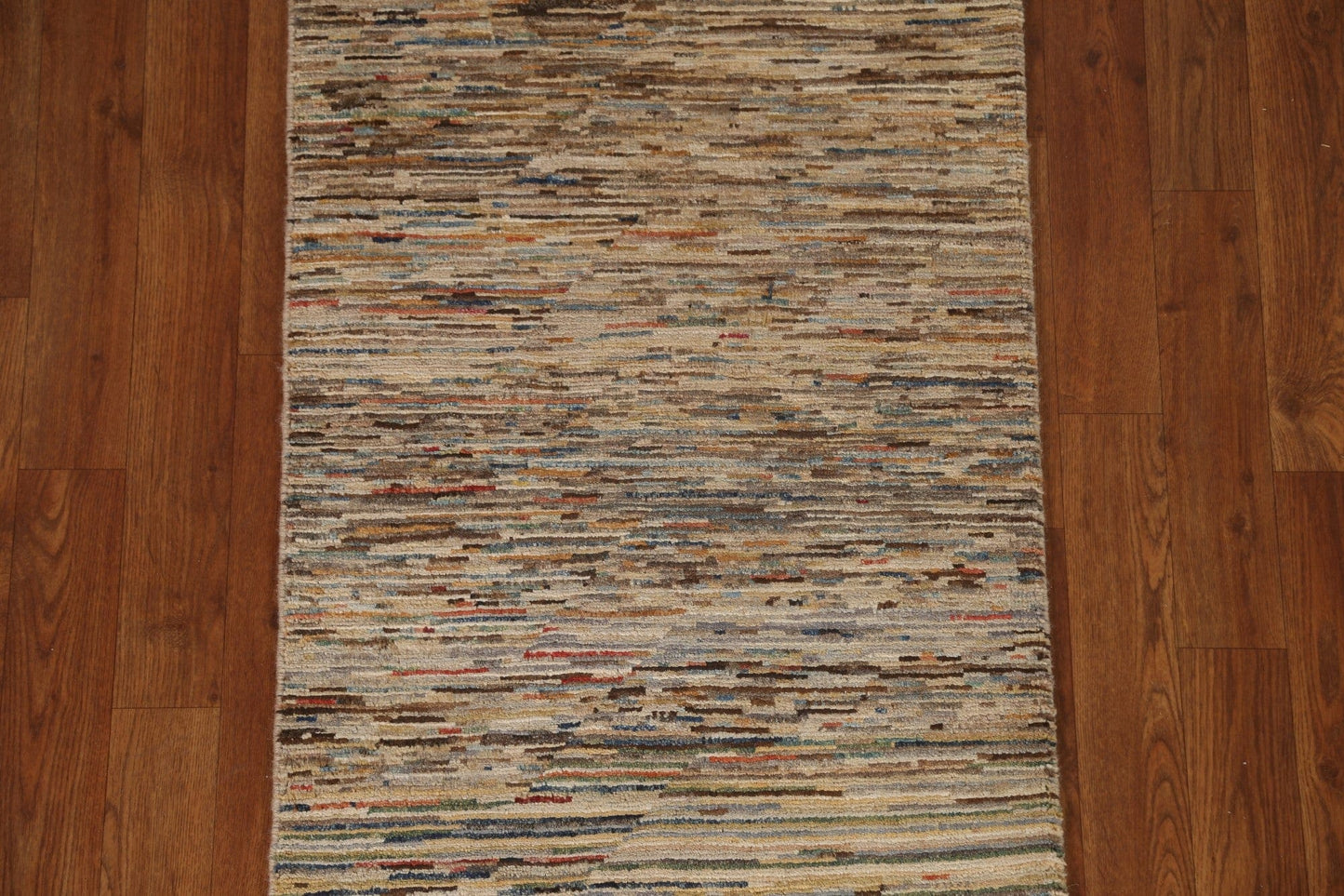 Striped Gabbeh Kashkoli Runner Rug 2x6