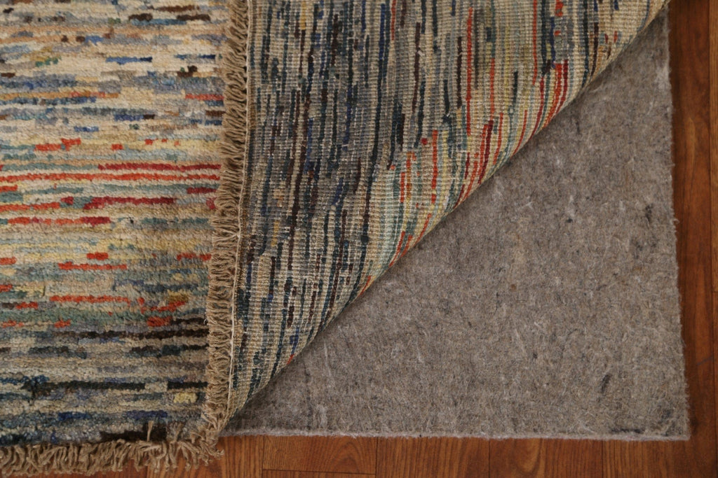 Striped Gabbeh Kashkoli Wool Runner Rug 2x6