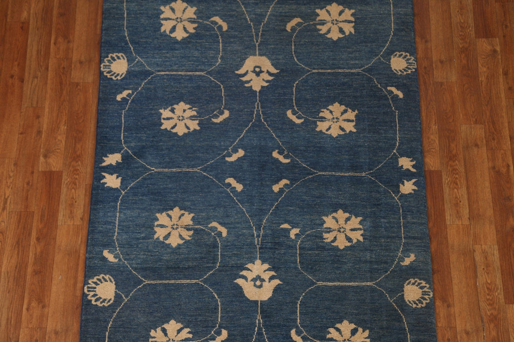 Navy Blue Gabbeh Kashkoli Oriental Area Rug 4x6